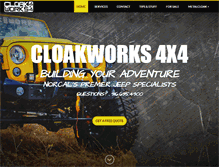 Tablet Screenshot of cloakworks4x4.com